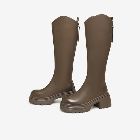 TATA/他她2025冬时尚休闲长靴CGG01DG5