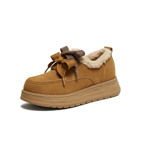 TATA/他她2025冬时尚休闲毛毛单鞋女新款CYY02DM5