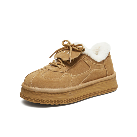 TATA/他她2025冬舒适德训鞋女百搭保暖休闲运动鞋新款CWZ01DM5