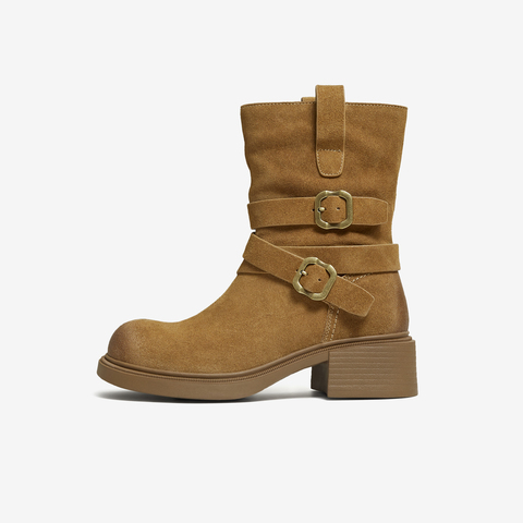 TATA/他她2025冬商场同款百搭时装靴女休闲靴新款CKK01DZ5