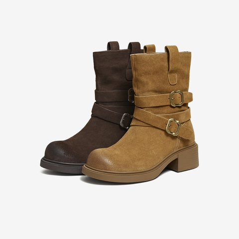 TATA/他她2025冬商场同款百搭时装靴女休闲靴新款CKK01DZ5