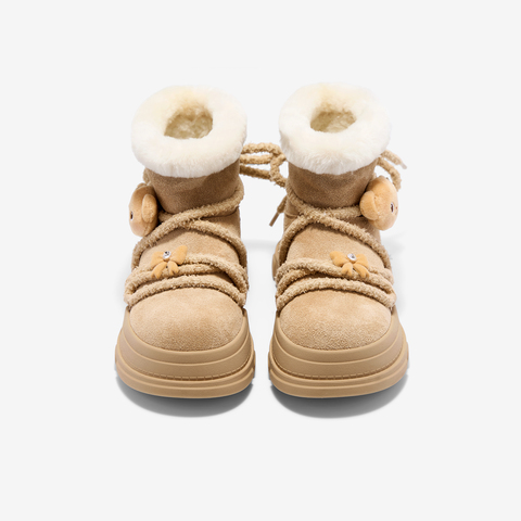 TATA/他她2025冬商场同款百搭时尚简约女雪地靴新款KRX01DD5