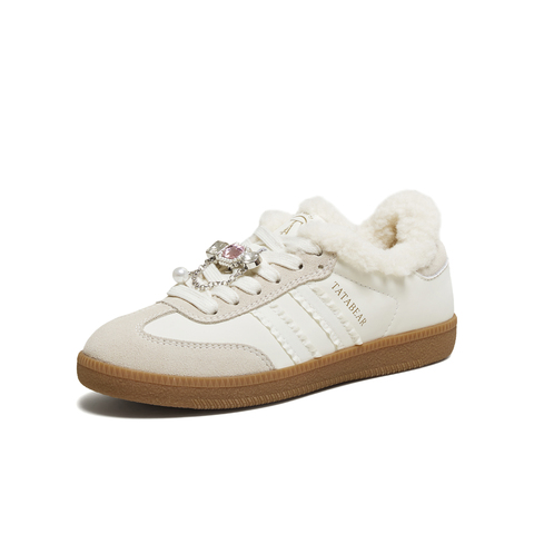 TATA/他她2025冬商场同款舒适德训鞋女百搭休闲运动鞋新款CK802DM5