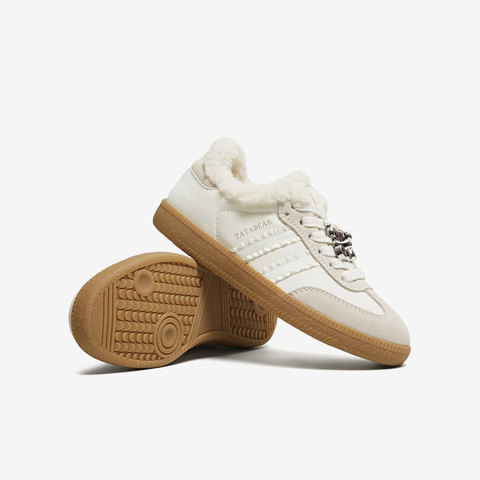 TATA/他她2025冬商场同款舒适德训鞋女百搭休闲运动鞋新款CK802DM5