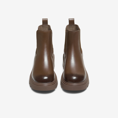 TATA/他她2025冬时尚切尔西靴女通勤显瘦新款CHS01DD5