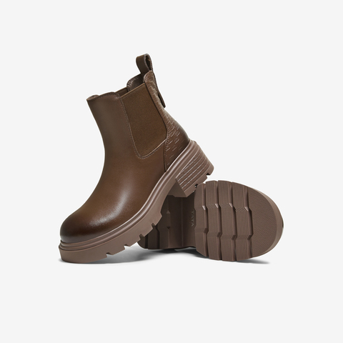 TATA/他她2025冬时尚切尔西靴女通勤显瘦新款CHS01DD5