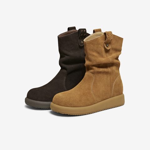 TATA/他她2025冬时尚百搭女休闲靴新款CHD01DZ5