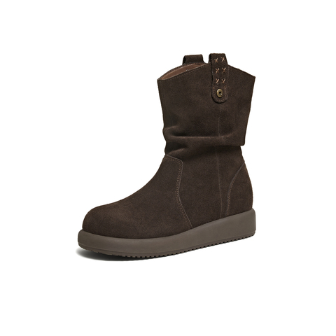 TATA/他她2025冬时尚百搭女休闲靴新款CHD01DZ5