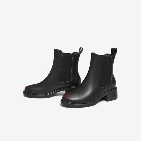 TATA/他她2025冬商场同款百搭通勤女切尔西靴新款UWH01DD5