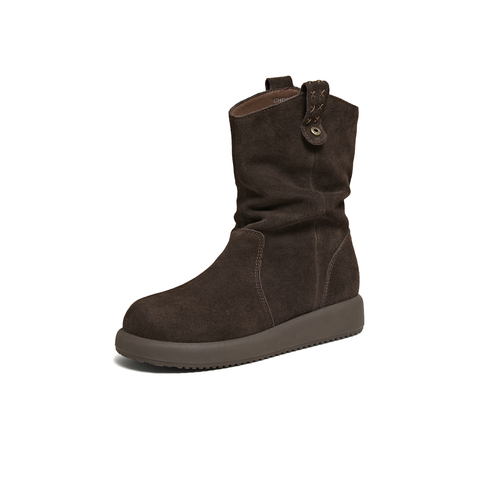 TATA/他她2025冬时尚百搭女休闲靴新款CHD01DZ5