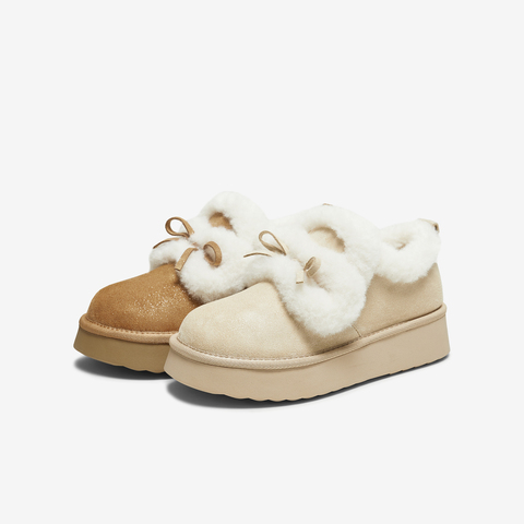 TATA/他她2025冬商场同款时尚百搭女休闲雪地靴新款CUB01DM5