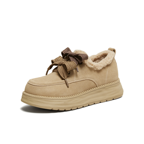 TATA/他她2025冬时尚休闲毛毛单鞋女新款CYY02DM5