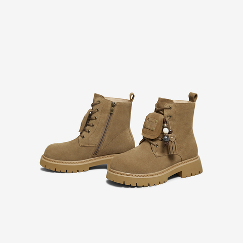 TATA/他她2025冬商场同款百搭时尚女马丁靴新款YXB01DD5