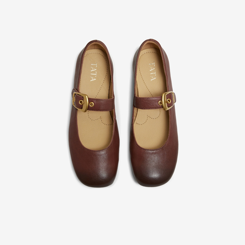 TATA/他她2025秋商场同款时尚百搭女玛丽珍鞋新款7H003CQ5