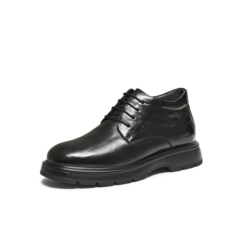 TATA/他她2025冬商场同款纯色舒适百搭休闲皮鞋男新款QHE01DD5