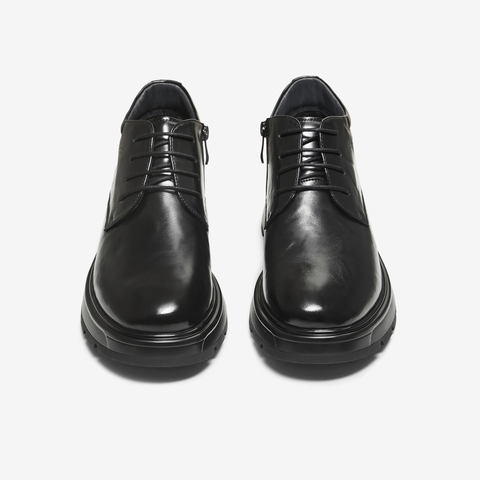 TATA/他她2025冬商场同款纯色舒适百搭休闲皮鞋男新款QHE01DD5