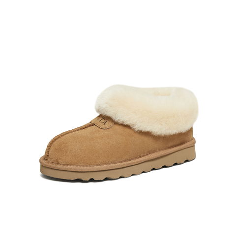 TATA/他她2025冬商场同款休闲保暖毛毛鞋女新款MXZ01DM5