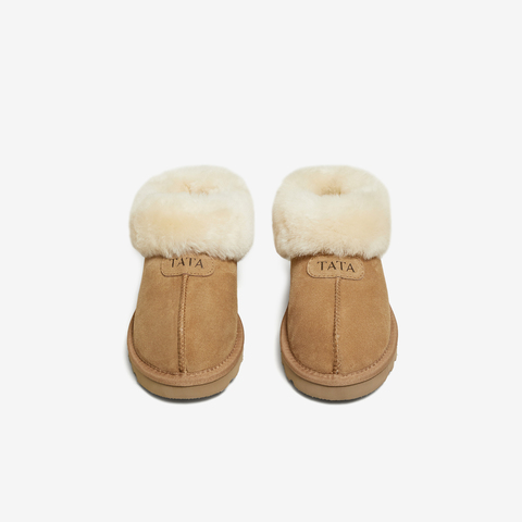 TATA/他她2025冬商场同款休闲保暖毛毛鞋女新款MXZ01DM5