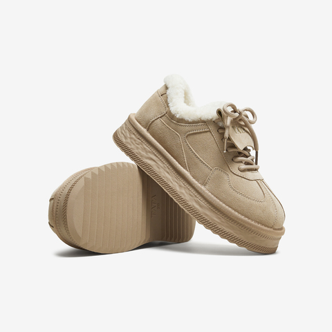 TATA/他她2025冬舒适德训鞋女百搭保暖休闲运动鞋新款CWZ01DM5