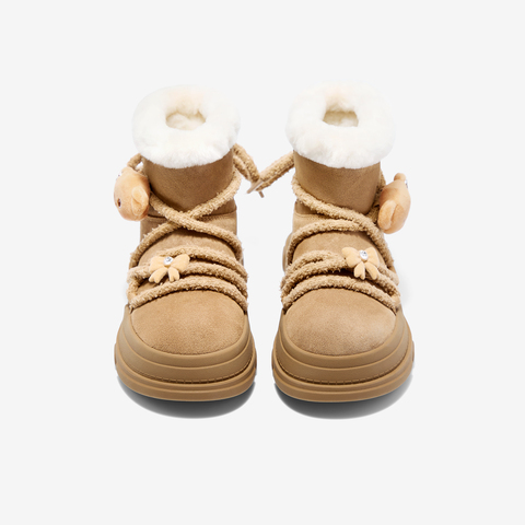 TATA/他她2025冬商场同款百搭时尚简约女雪地靴新款KRX01DD5