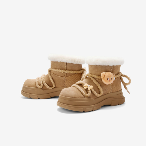 TATA/他她2025冬商场同款百搭时尚简约女雪地靴新款KRX01DD5