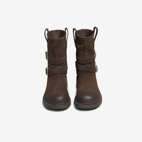 TATA/他她2025冬商场同款百搭时装靴女休闲靴新款CKK01DZ5