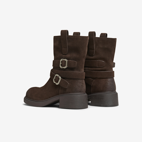 TATA/他她2025冬商场同款百搭时装靴女休闲靴新款CKK01DZ5