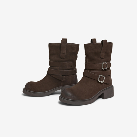 TATA/他她2025冬商场同款百搭时装靴女休闲靴新款CKK01DZ5