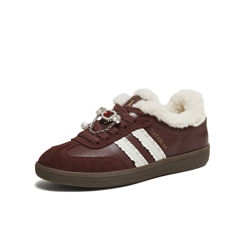 TATA/他她2025冬商场同款舒适德训鞋女百搭休闲运动鞋新款CK802DM5