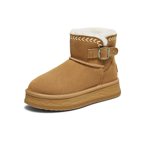 TATA/他她2025冬商场同款时尚百搭女休闲雪地靴新款CWX03DD5