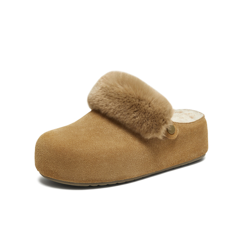 TATA/他她2025冬勃肯鞋女鞋外穿时尚休闲拖鞋新款YXC01DH5