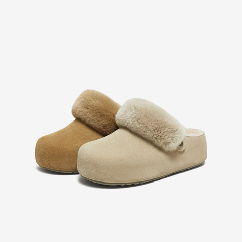 TATA/他她2025冬勃肯鞋女鞋外穿时尚休闲拖鞋新款YXC01DH5