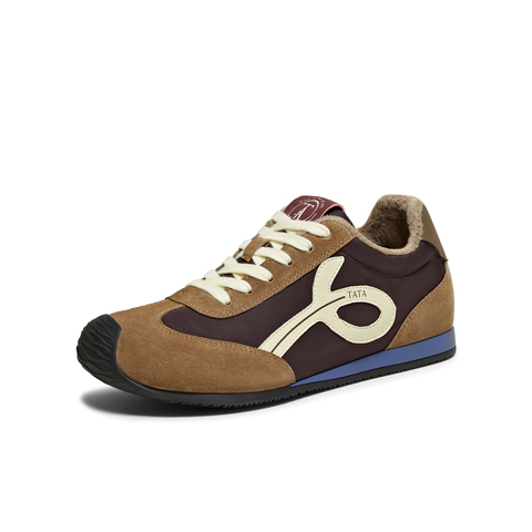 TATA/他她2025秋时尚休闲百搭女阿甘鞋新款EVN01CM5