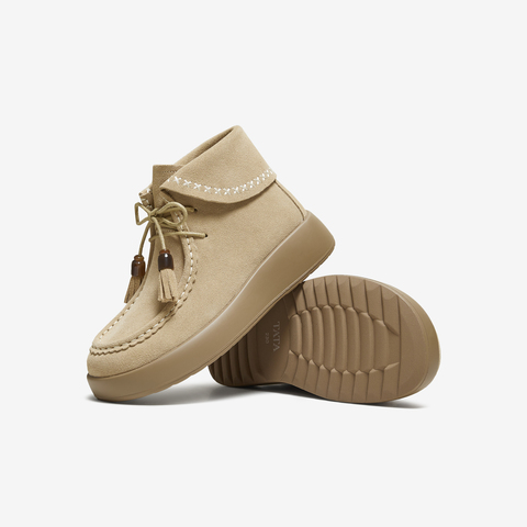 TATA/他她2025冬厚底女日常休闲勃肯鞋新款4WY01DD5