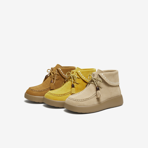 TATA/他她2025冬厚底女日常休闲勃肯鞋新款4WY01DD5