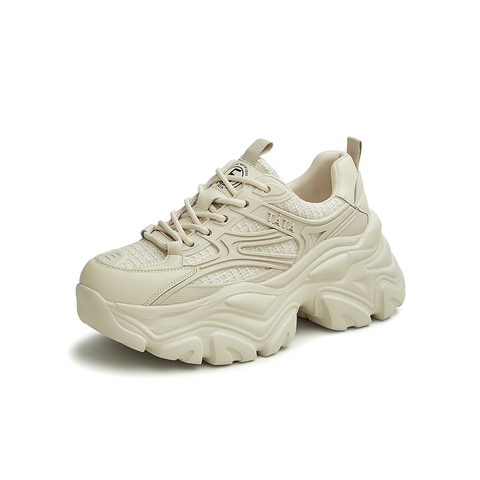 TATA/他她2025春百搭厚底时尚休闲鞋老爹鞋新款WOG04AM5