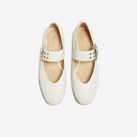 TATA/他她2025秋女浅口时尚气质玛丽珍鞋新款UUF01CQ5