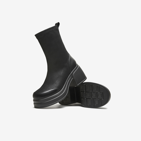 TATA/他她2025冬时尚百搭休闲短靴新款WEC04DZ5