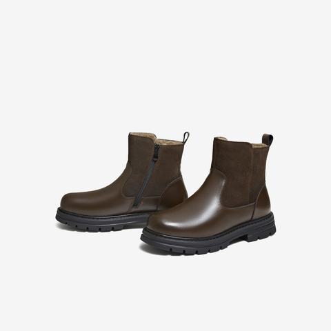 TATA/他她2025冬商场同款时尚简约百搭男士切尔西靴新款VPN01DD5