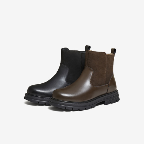 TATA/他她2025冬商场同款时尚简约百搭男士切尔西靴新款VPN01DD5