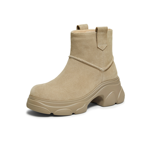 TATA/他她2025冬商场同款时尚百搭女休闲靴新款CEG10DD5