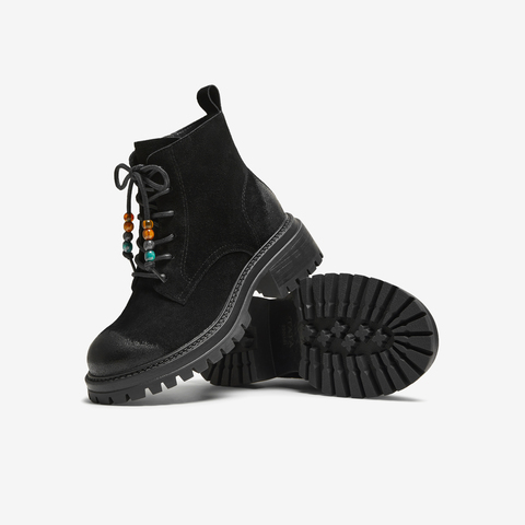 TATA/他她2025冬百搭时尚简约女马丁靴新款CF601DD5