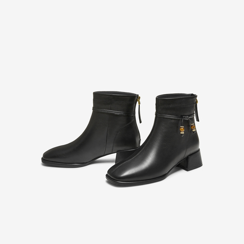 TATA/他她2025冬百搭通勤时装靴女休闲短靴新款WYX05DD5