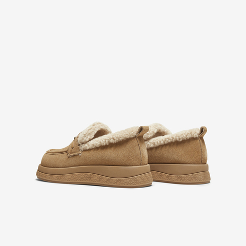 TATA/他她2025冬百搭时尚简约女毛毛单鞋新款YPF04DM5