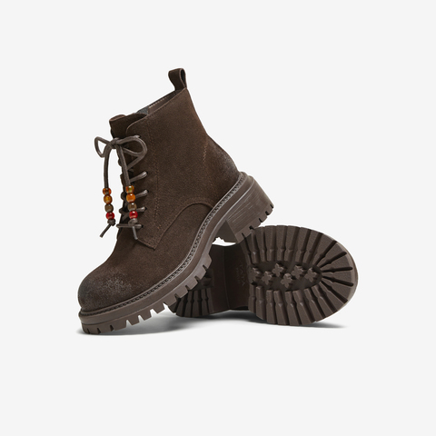 TATA/他她2025冬百搭时尚简约女马丁靴新款CF601DD5