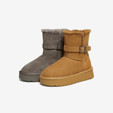 TATA/他她2025冬百搭时尚简约女雪地靴新款CJD01DZ5