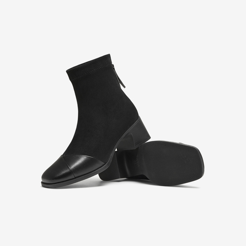 TATA/他她2025冬商场同款时装靴女百搭短靴新款CE501DD5