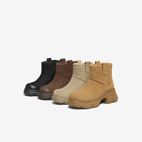 TATA/他她2025冬商场同款时尚百搭女休闲靴新款CEG10DD5