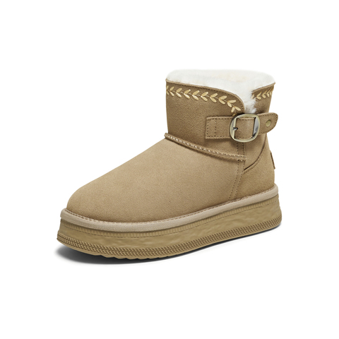 TATA/他她2025冬商场同款时尚百搭女休闲雪地靴新款CWX03DD5