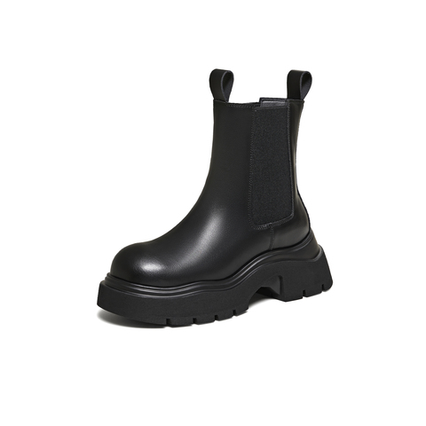 TATA/他她2025冬时尚休闲切尔西靴女新款WJZ06DZ5